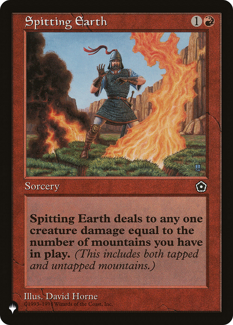 Spitting Earth [The List Reprints] | Cards and Coasters CA