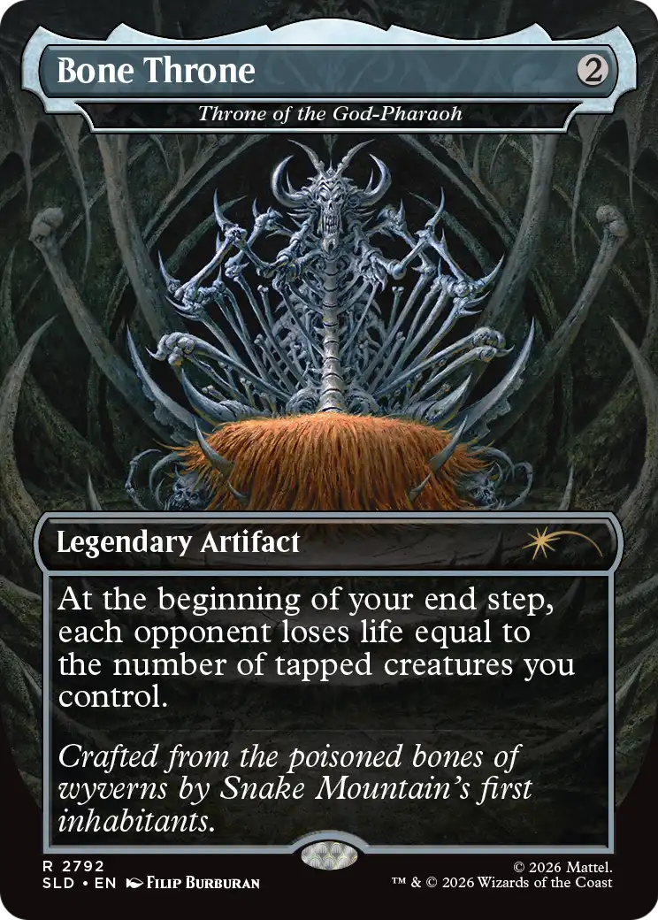 Bone Throne - Throne of the God-Pharaoh [Secret Lair Drop Series] | Cards and Coasters CA