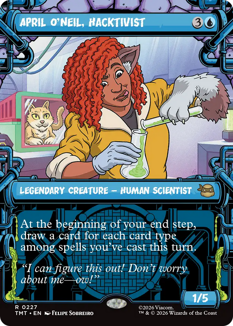 April O'Neil, Hacktivist (0227) (Showcase) [Teenage Mutant Ninja Turtles] | Cards and Coasters CA