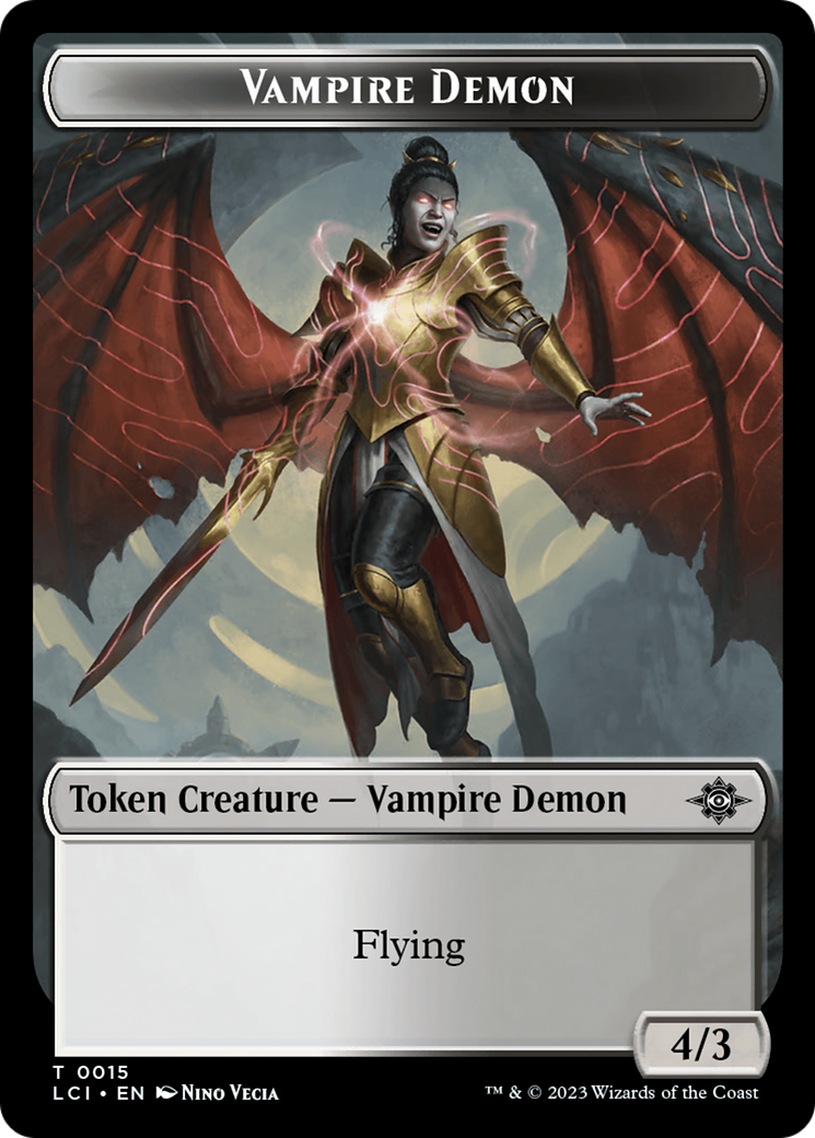 Vampire Demon Token [The Lost Caverns of Ixalan Tokens] | Cards and Coasters CA