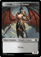 Gnome // Vampire Demon Double-Sided Token [The Lost Caverns of Ixalan Tokens] | Cards and Coasters CA