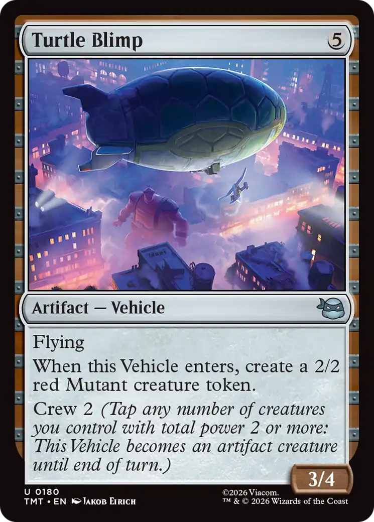 Turtle Blimp [Teenage Mutant Ninja Turtles] | Cards and Coasters CA