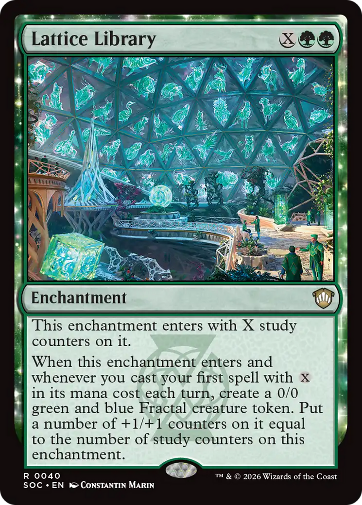 Lattice Library [Secrets of Strixhaven Commander] | Cards and Coasters CA