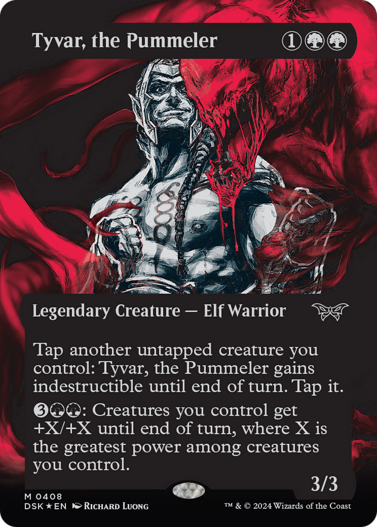 Tyvar, the Pummeler (Showcase) (Textured) [Duskmourn: House of Horror] | Cards and Coasters CA