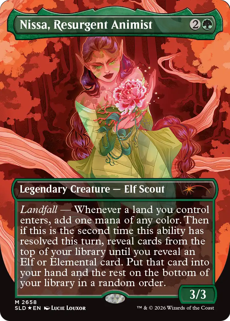 Nissa, Resurgent Animist [Secret Lair Drop Series] | Cards and Coasters CA