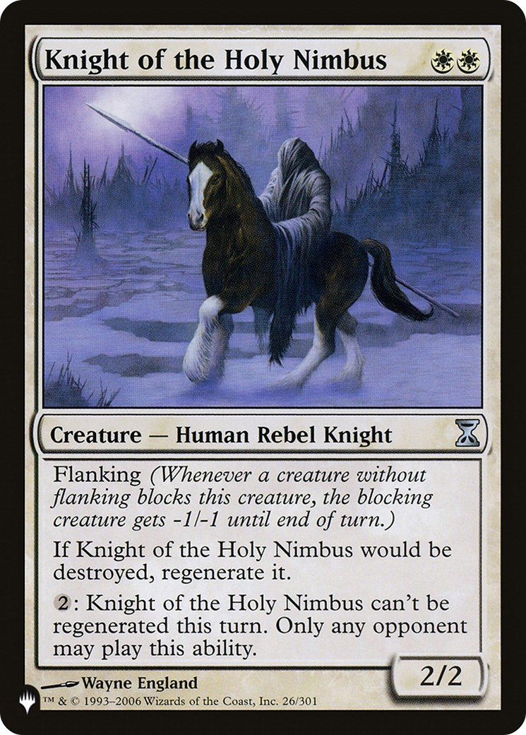 Knight of the Holy Nimbus [The List Reprints] | Cards and Coasters CA