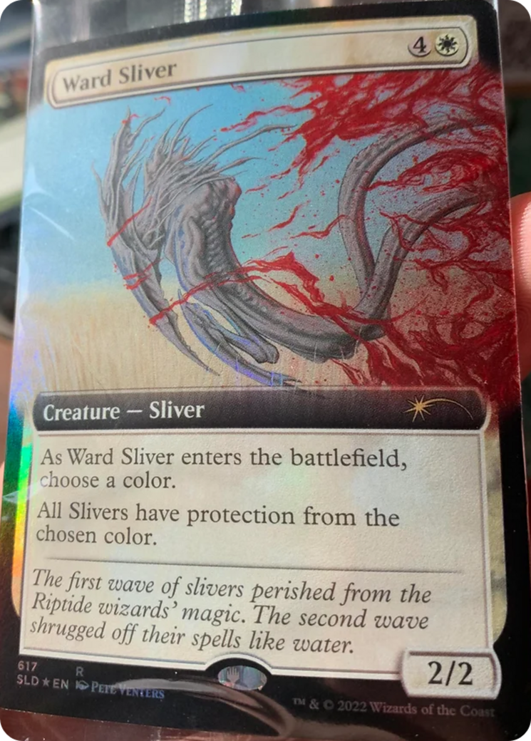 Ward Sliver (Extended Art) [Secret Lair Drop Promos] | Cards and Coasters CA