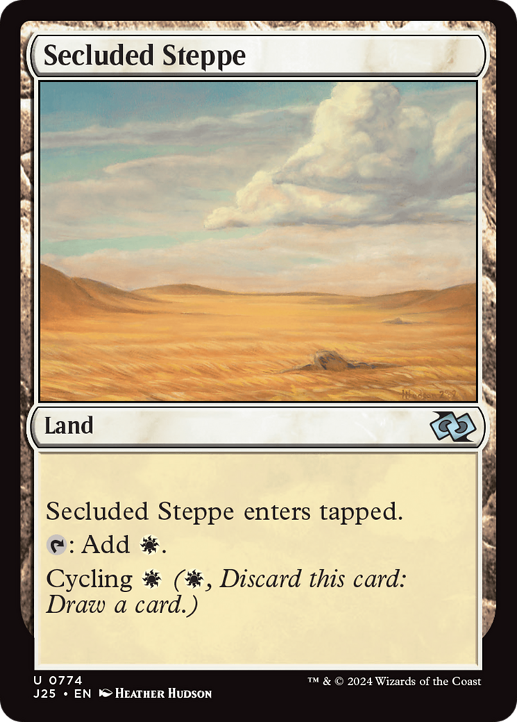 Secluded Steppe [Foundations Jumpstart] | Cards and Coasters CA