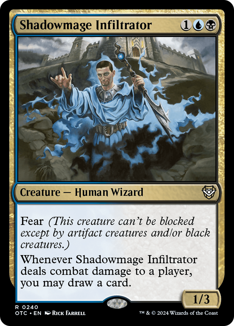 Shadowmage Infiltrator [Outlaws of Thunder Junction Commander] | Cards and Coasters CA