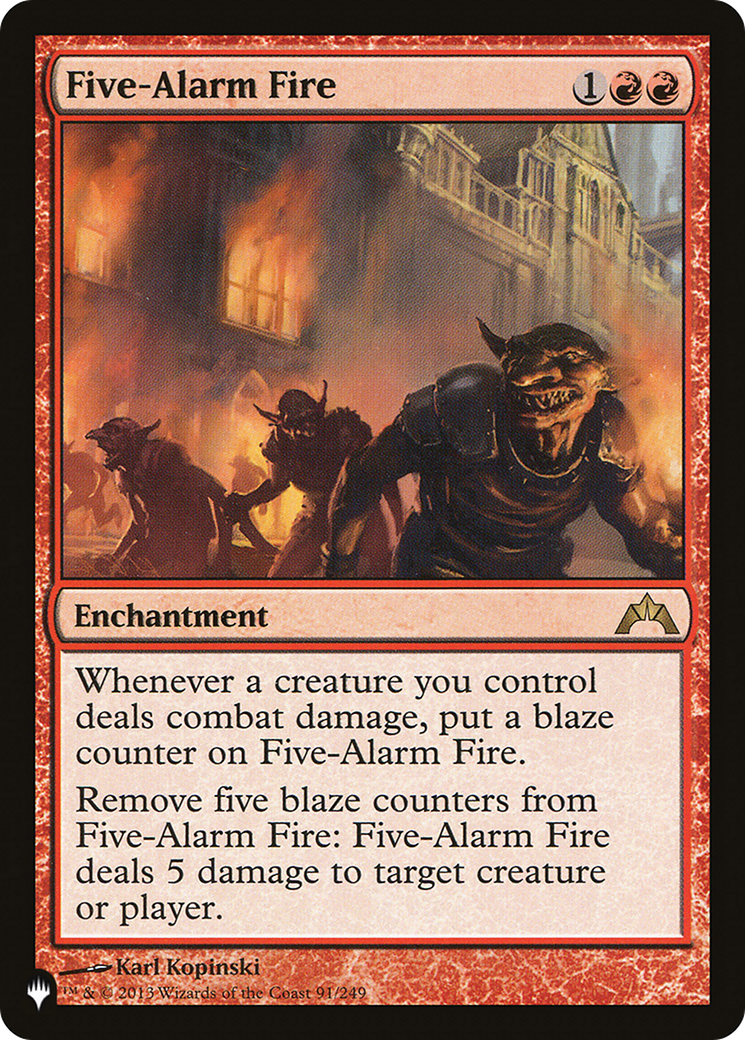 Five-Alarm Fire [The List] | Cards and Coasters CA