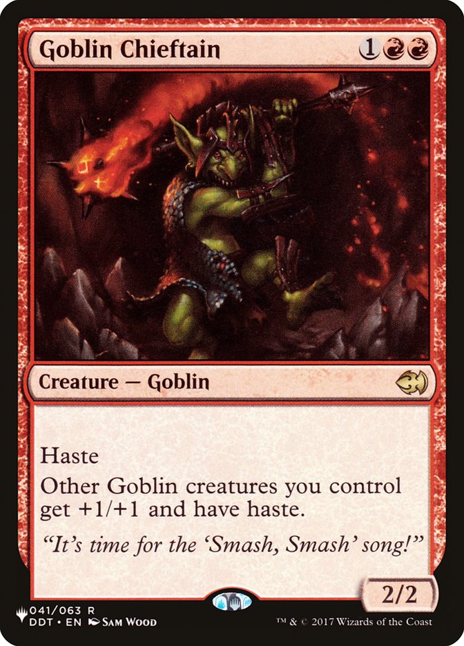 Goblin Chieftain [The List] | Cards and Coasters CA