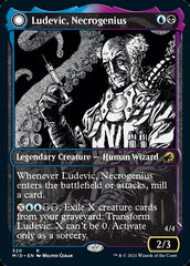 Ludevic, Necrogenius // Olag, Ludevic's Hubris (Showcase Eternal Night) [Innistrad: Midnight Hunt] | Cards and Coasters CA