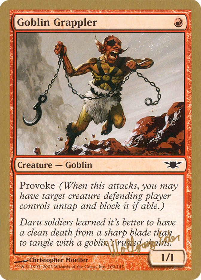 Goblin Grappler (Wolfgang Eder) [World Championship Decks 2003] | Cards and Coasters CA