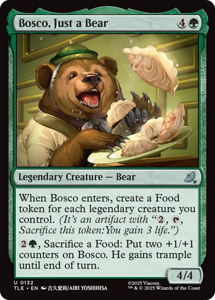 Bosco, Just a Bear [Avatar: The Last Airbender: Eternal-Legal] | Cards and Coasters CA