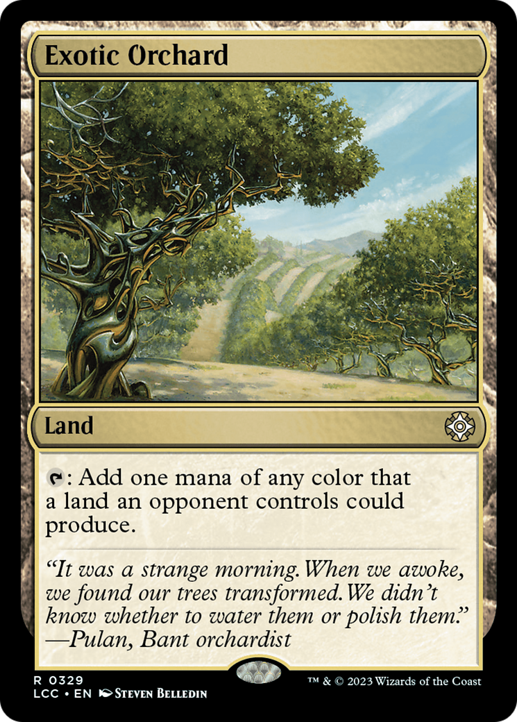 Exotic Orchard [The Lost Caverns of Ixalan Commander] | Cards and Coasters CA