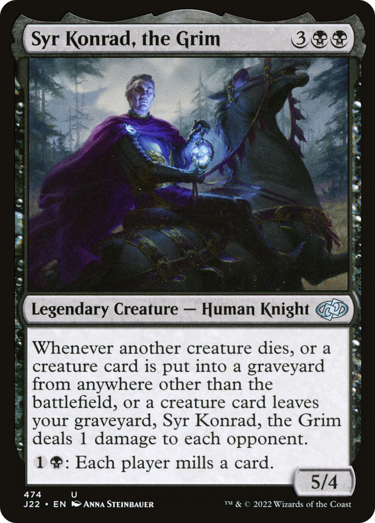 Syr Konrad, the Grim [Jumpstart 2022] | Cards and Coasters CA
