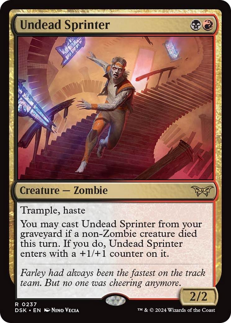 Undead Sprinter [Duskmourn: House of Horror] | Cards and Coasters CA