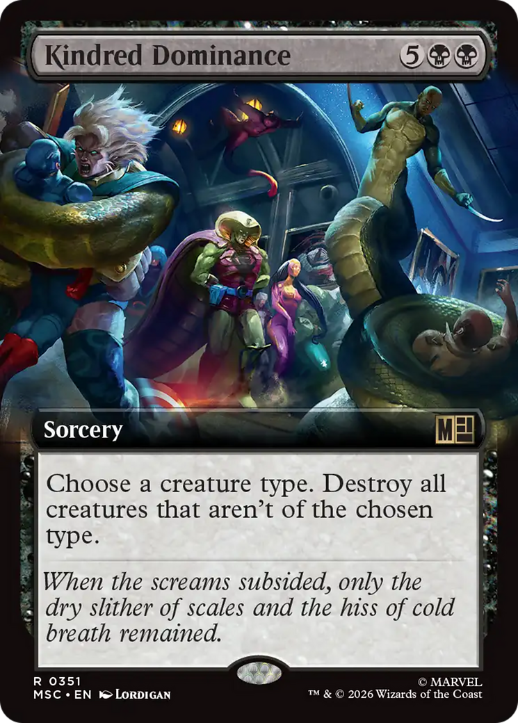 Kindred Dominance (Extended Art) [Marvel Super Heroes Commander] | Cards and Coasters CA