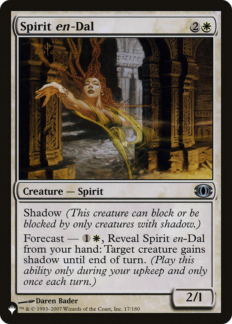 Spirit en-Dal [The List Reprints] | Cards and Coasters CA