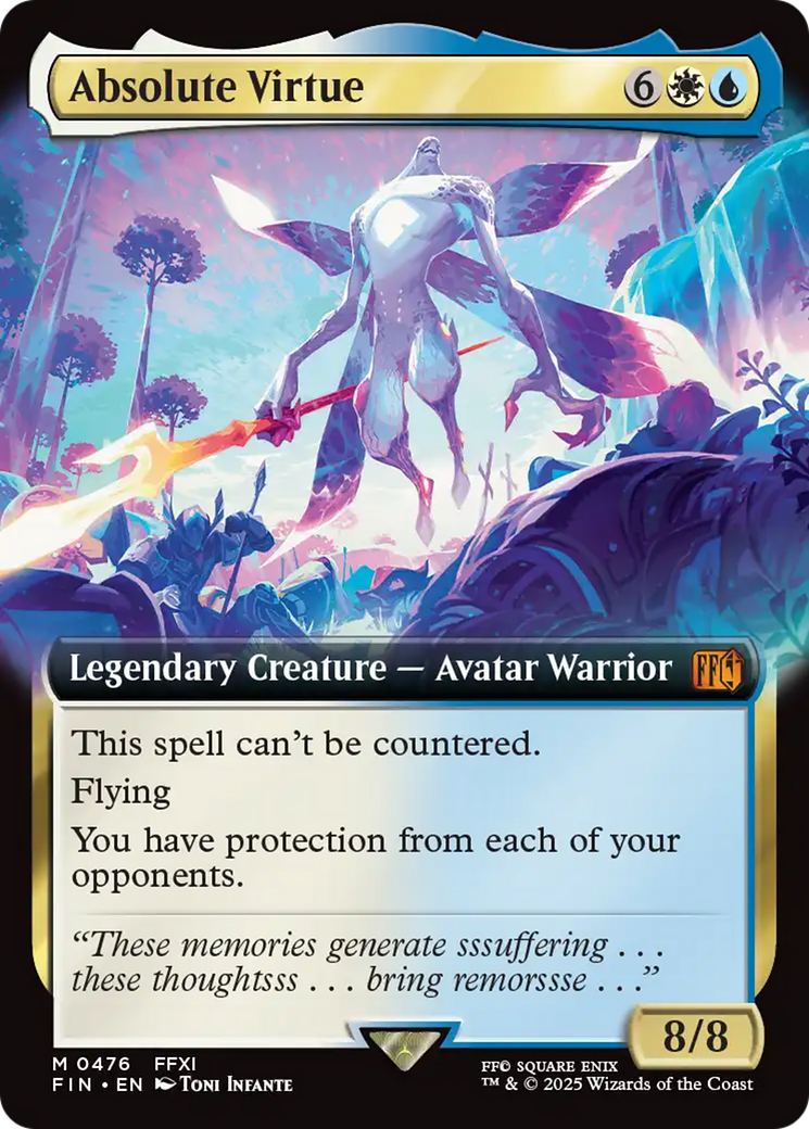 Absolute Virtue (Extended Art) [FINAL FANTASY] | Cards and Coasters CA