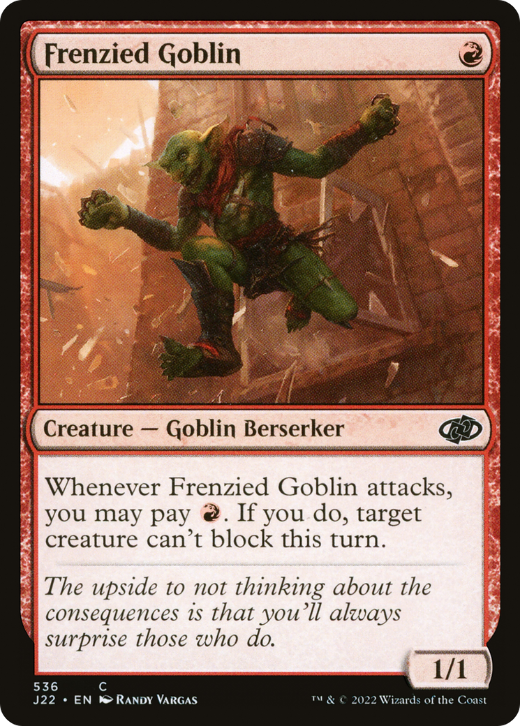 Frenzied Goblin [Jumpstart 2022] | Cards and Coasters CA
