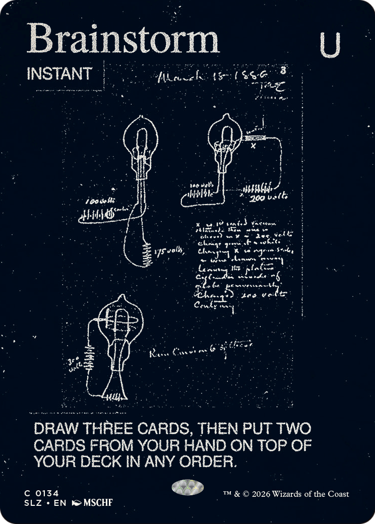 Brainstorm (0134) [Secret Lair x MSCHF: The Zeta Set] | Cards and Coasters CA