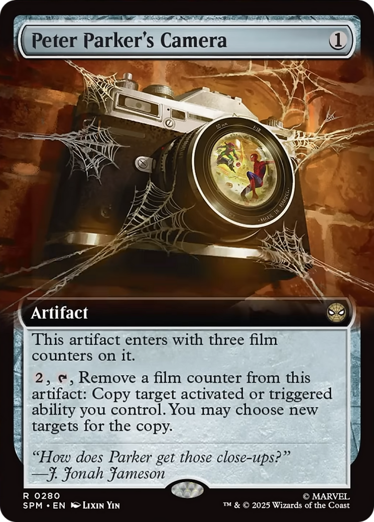 Peter Parker's Camera (Extended Art) [Marvel's Spider-Man] | Cards and Coasters CA