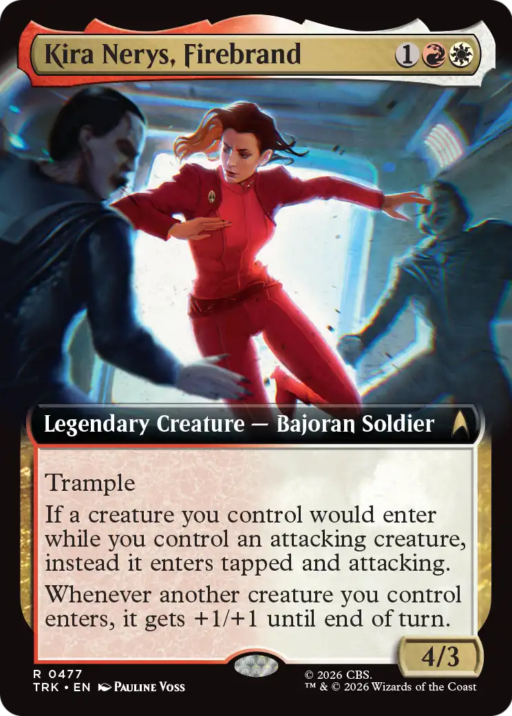 Kira Nerys, Firebrand (Extended Art) [Star Trek] | Cards and Coasters CA