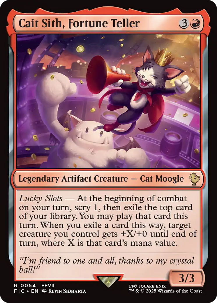 Cait Sith, Fortune Teller [FINAL FANTASY Commander] | Cards and Coasters CA