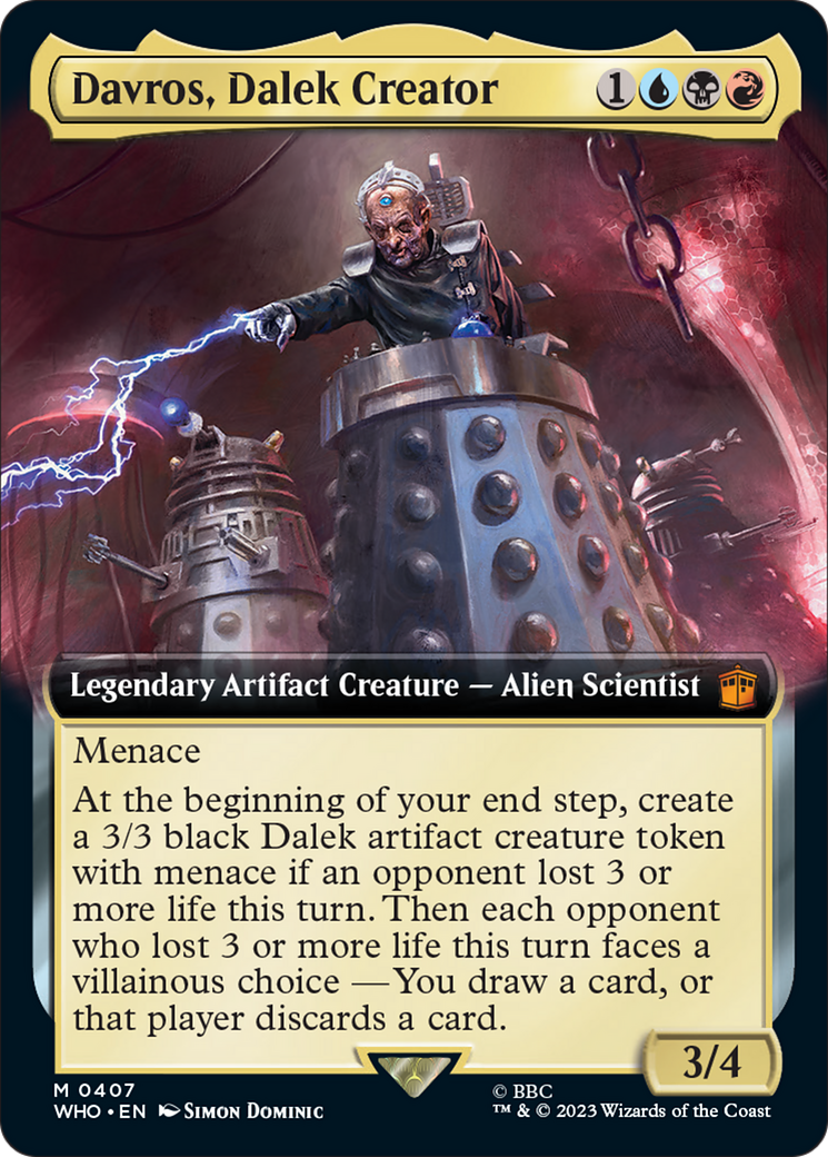 Davros, Dalek Creator (Extended Art) [Doctor Who] | Cards and Coasters CA