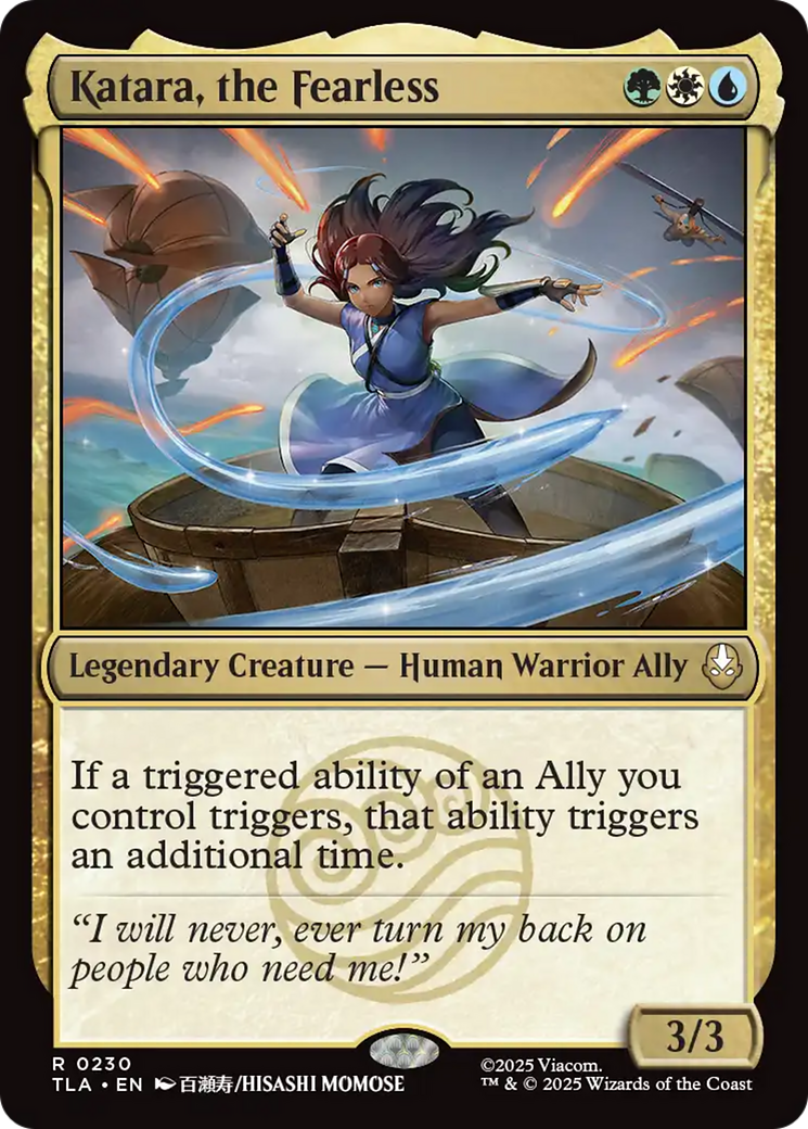 Katara, the Fearless [Avatar: The Last Airbender] | Cards and Coasters CA