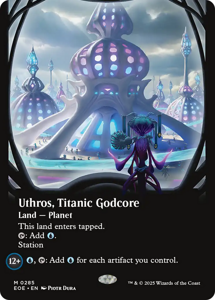 Uthros, Titanic Godcore (Borderless) [Edge of Eternities] | Cards and Coasters CA