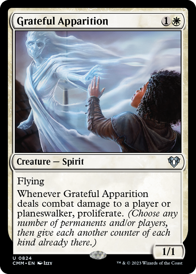 Grateful Apparition [Commander Masters] | Cards and Coasters CA