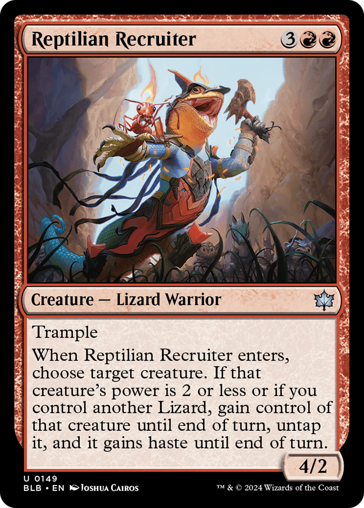 Reptilian Recruiter [Bloomburrow] | Cards and Coasters CA