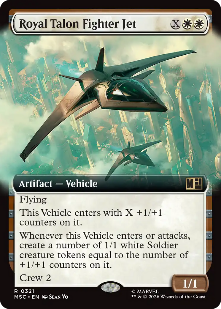 Royal Talon Fighter Jet (Extended Art) [Marvel Super Heroes Commander] | Cards and Coasters CA