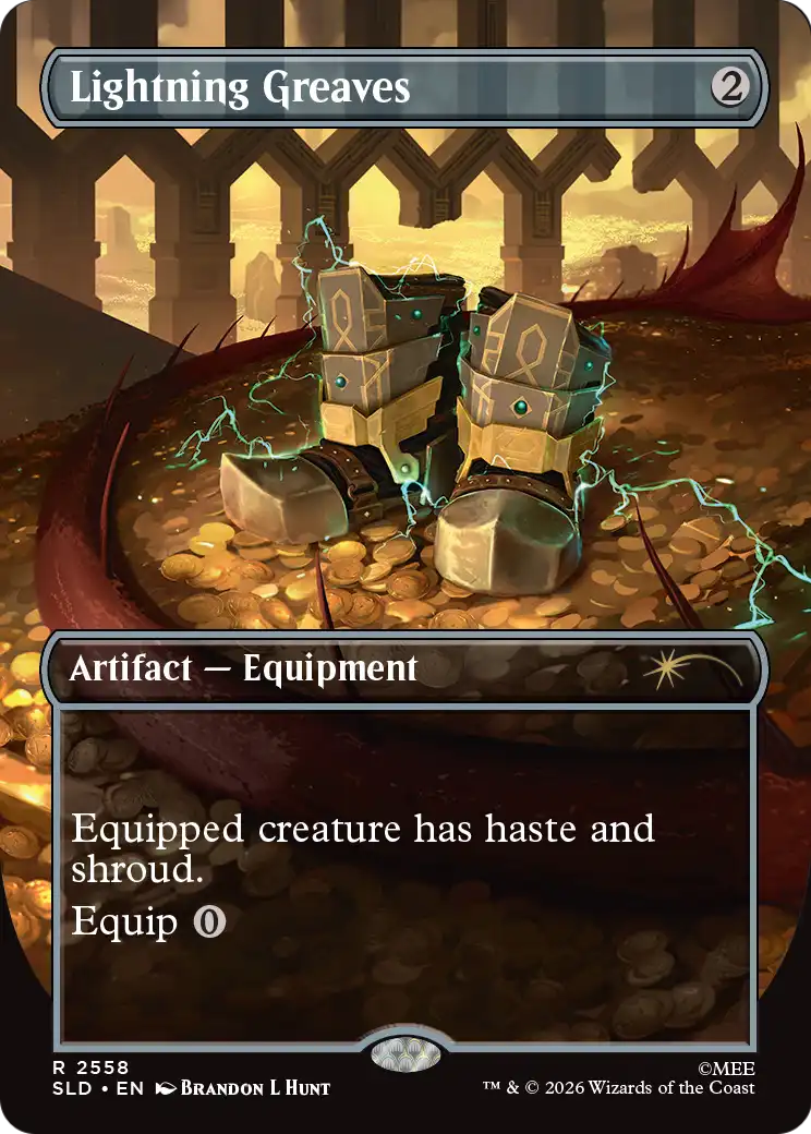 Lightning Greaves (2558) [Secret Lair Drop Series] | Cards and Coasters CA