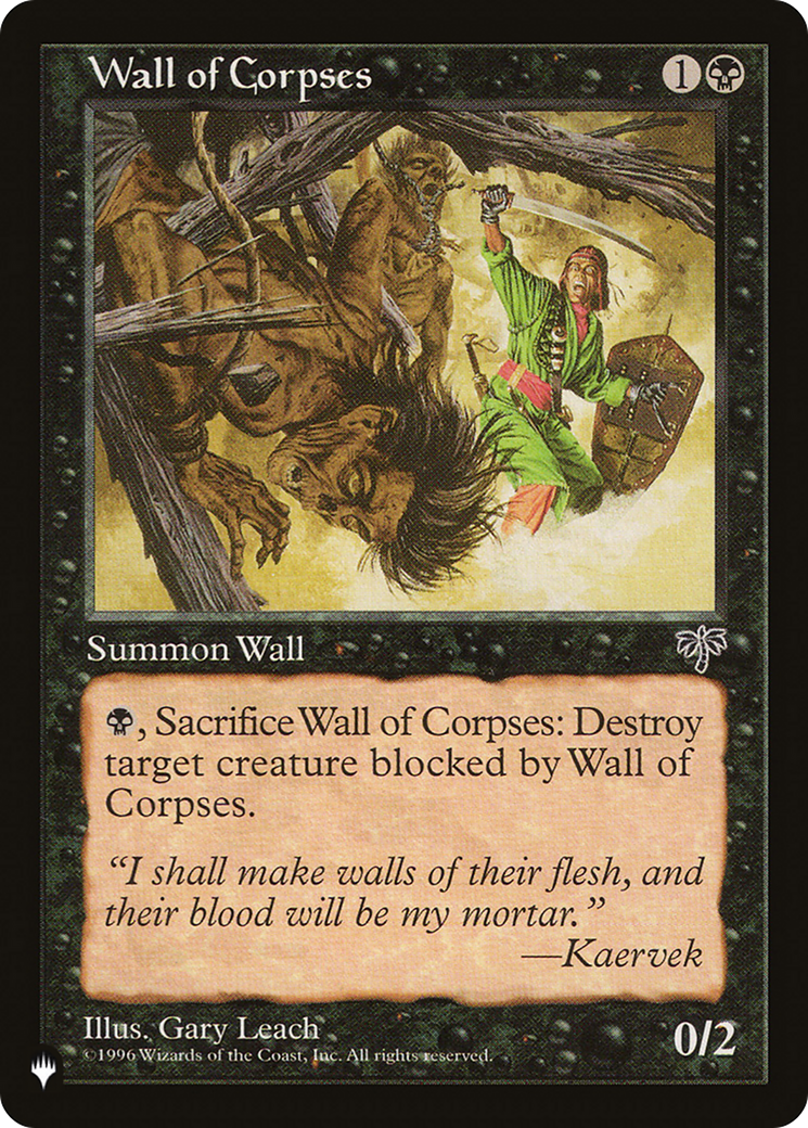 Wall of Corpses [The List Reprints] | Cards and Coasters CA