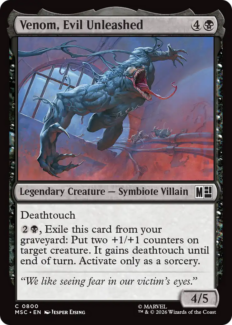 Venom, Evil Unleashed [Marvel Super Heroes Commander] | Cards and Coasters CA