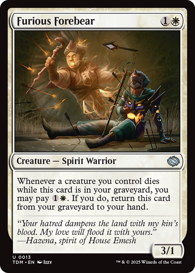 Furious Forebear [Tarkir: Dragonstorm] | Cards and Coasters CA