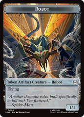 Food // Robot Double-Sided Token [Marvel's Spider-Man Tokens] | Cards and Coasters CA