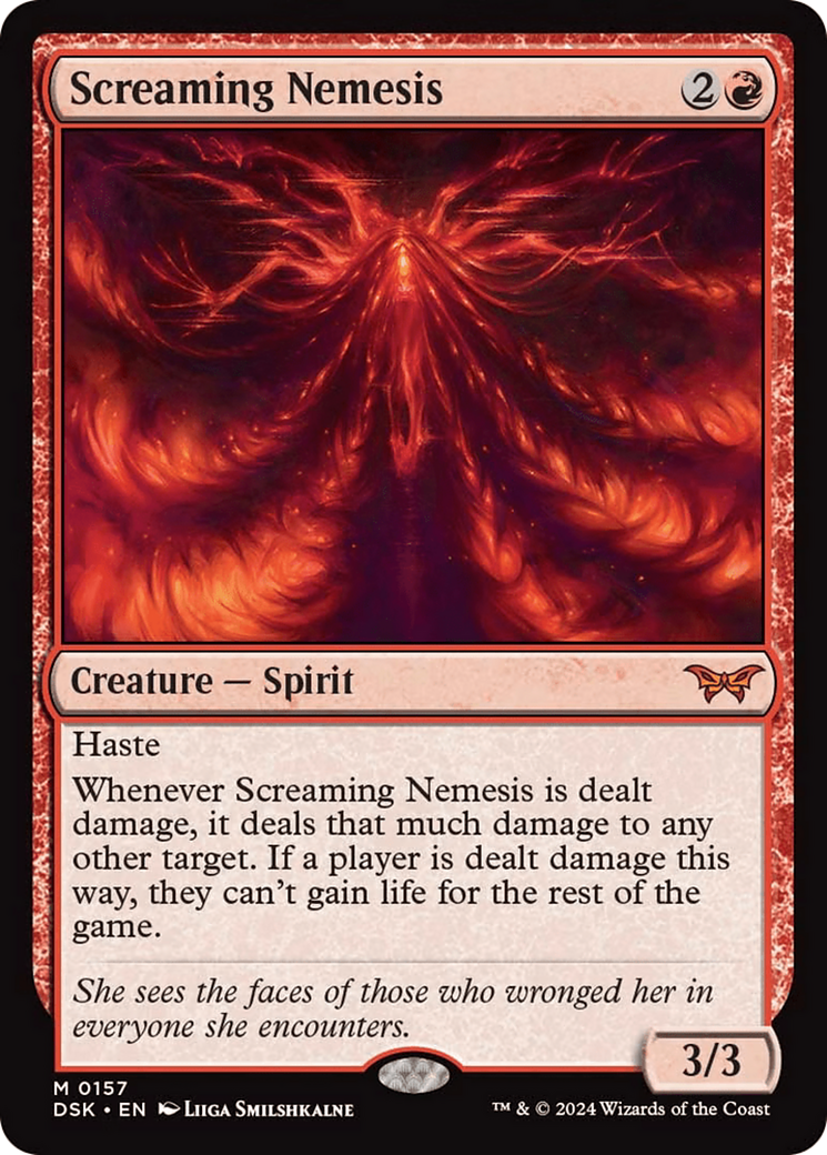 Screaming Nemesis [Duskmourn: House of Horror] | Cards and Coasters CA