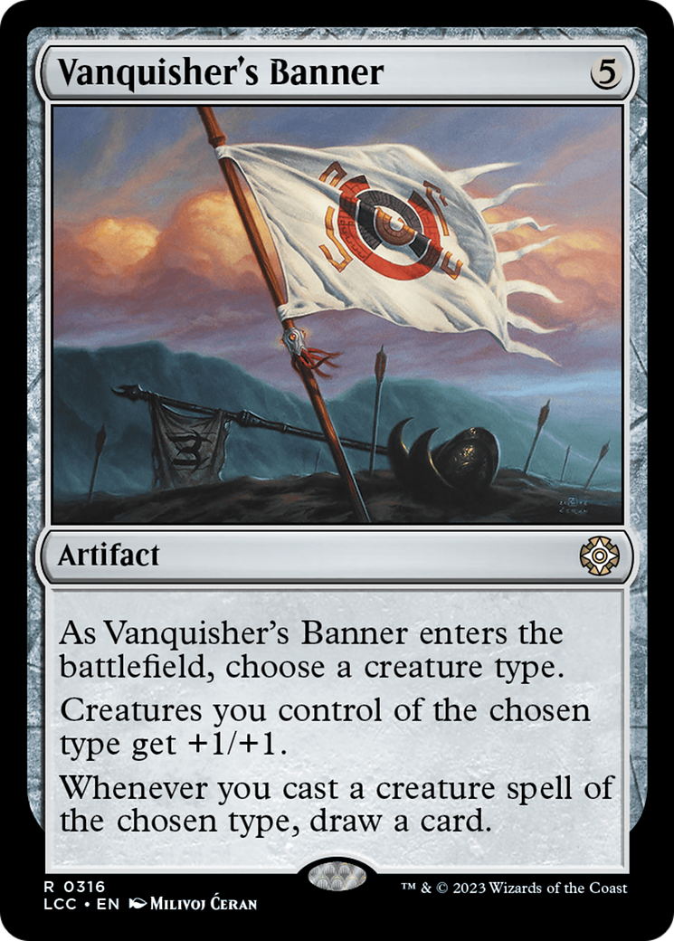 Vanquisher's Banner [The Lost Caverns of Ixalan Commander] | Cards and Coasters CA