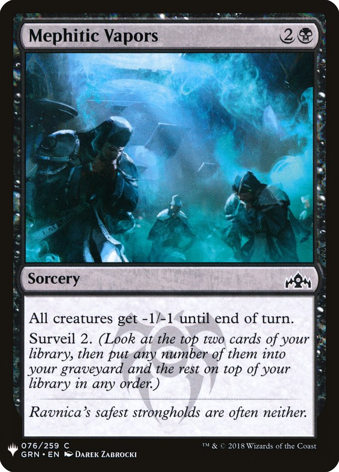 Mephitic Vapors [Mystery Booster] | Cards and Coasters CA