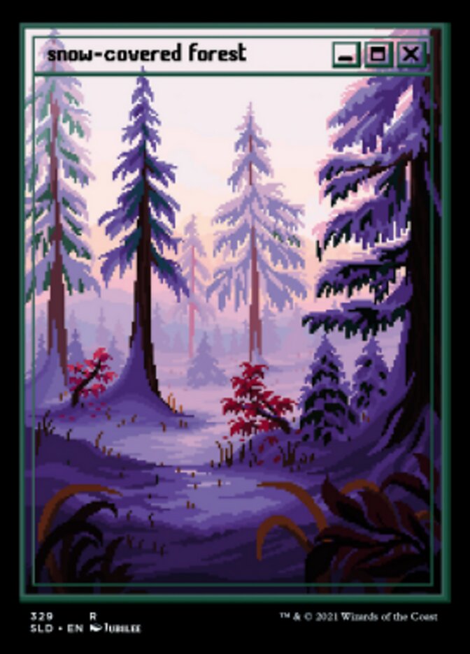 Snow-Covered Forest (329) [Secret Lair Drop Series] | Cards and Coasters CA