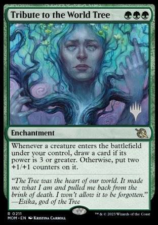 Tribute to the World Tree (Promo Pack) [March of the Machine Promos] | Cards and Coasters CA