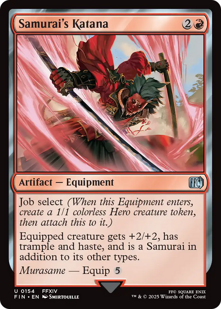 Samurai's Katana [FINAL FANTASY] | Cards and Coasters CA