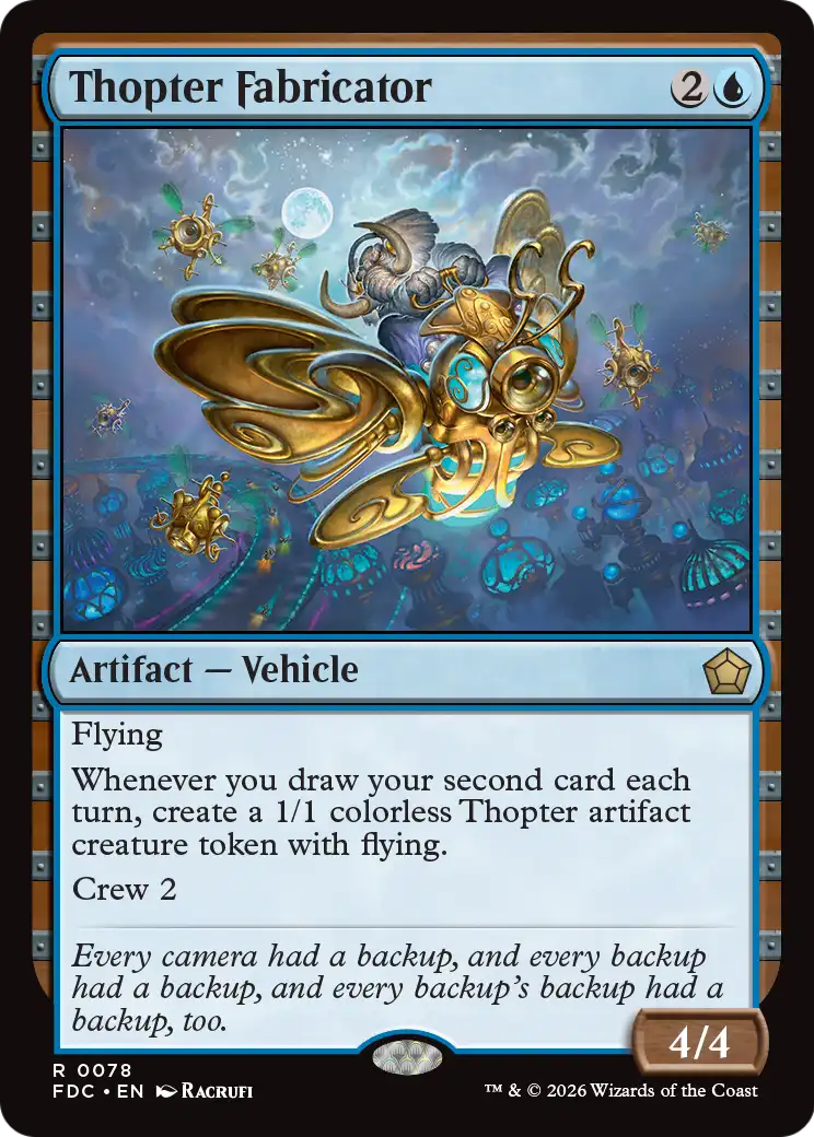 Thopter Fabricator [Foundations Commander] | Cards and Coasters CA