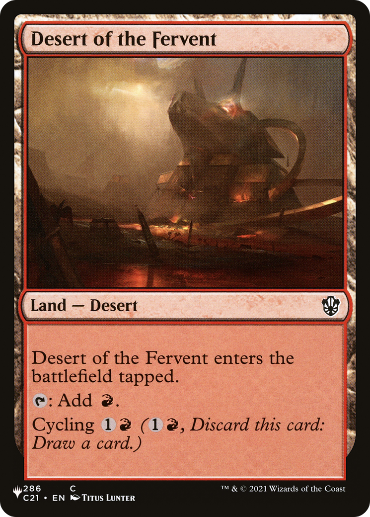 Desert of the Fervent [The List Reprints] | Cards and Coasters CA