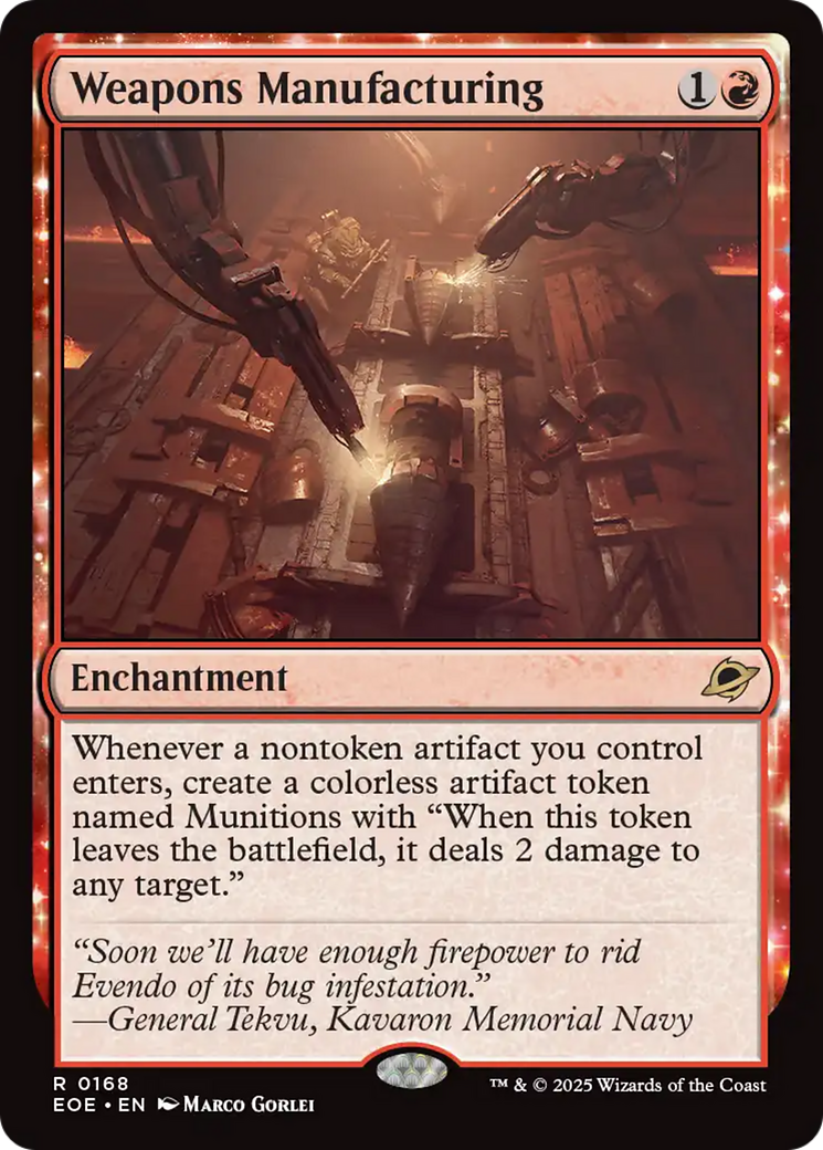 Weapons Manufacturing [Edge of Eternities] | Cards and Coasters CA