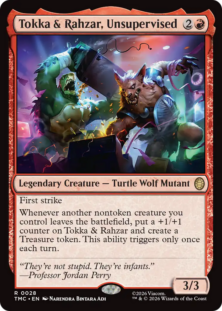 Tokka & Rahzar, Unsupervised [Teenage Mutant Ninja Turtles Commander] | Cards and Coasters CA